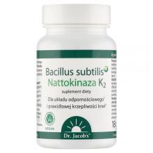 Zdjęcie produktu - Dr. Jacob's Bacillus subtilis+ Nattokinaza K2, 60 kaps.