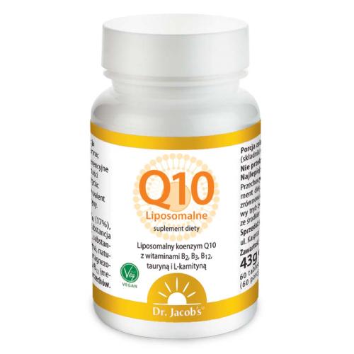 Zdjęcie produktu - Dr. Jacob's Liposomalny koenzym Q10, 60 tabl. do ssania