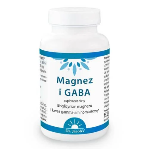 Zdjęcie produktu - Dr. Jacob's Magnez i GABA, 90 kaps.