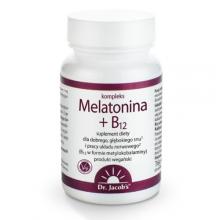Zdjęcie produktu - Dr. Jacob's Melatonina + B12, 60 tabl.