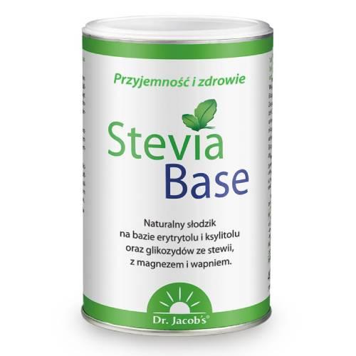 Zdjęcie produktu - Dr. Jacob's SteviaBase naturalny słodzik na bazie ksylitolu, erytrytolu i glikozyd&oacute;w ze stewii, 400 g