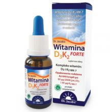 Zdjęcie produktu - Dr. Jacob's Witamina D3 K2 Forte, 20ml