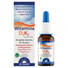 Zdjęcie produktu - Dr. Jacob's Witamina D3K2, 20 ml