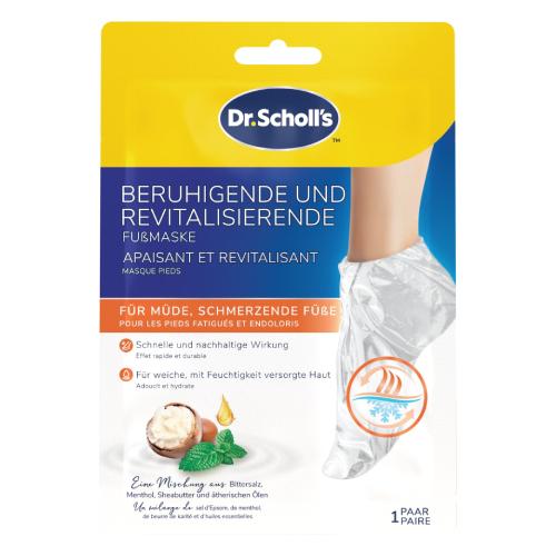 Zdjęcie produktu - Dr. Scholl's Maska do st&oacute;p kojąco-rewitalizująca, 1 para