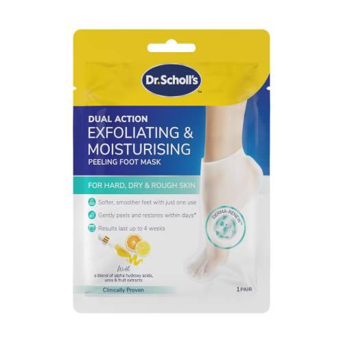 Zdjęcie produktu - Dr. Scholl's Maska do st&oacute;p złuszczająco-nawilżająca, 1 para
