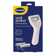 Zdjęcie produktu - Dr. Scholl&rsquo;s Pedi Perfect NanoTech Elektroniczny pilnik do st&oacute;p z 2 głowicami, 1 szt.