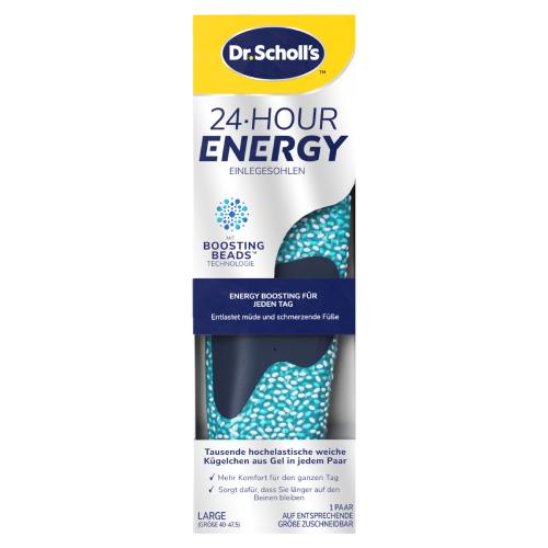 Zdjęcie produktu - Dr. Scholl's Wielofunkcyjne wkładki do but&oacute;w Energia 24 godziny r. L (40-47,5), 1 para