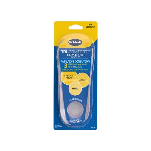 Zdjęcie produktu - Dr. Scholl's Wkładki do but&oacute;w Easy Fit Tri-Comfort r. 35.5 - 40.5, 2 szt.