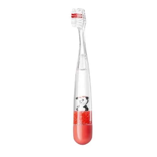 Zdjęcie produktu - Dr Scott Szczoteczka dla dzieci kryształkowa z minutnikiem czerwona, 1szt.