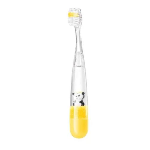 Zdjęcie produktu - Dr Scott Szczoteczka dla dzieci kryształkowa z minutnikiem ż&oacute;łta, 1szt