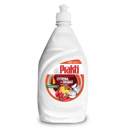 Zdjęcie produktu - DR.PRAKTI Płyn do mycia naczyń Cytryna+Granat, 650ml