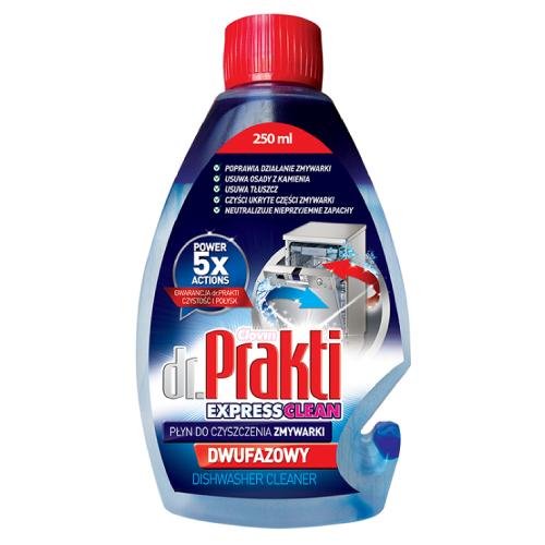 Zdjęcie produktu - DR.PRAKTI Płyn dwufazowy do czyszczenia zmywarki, 250ml