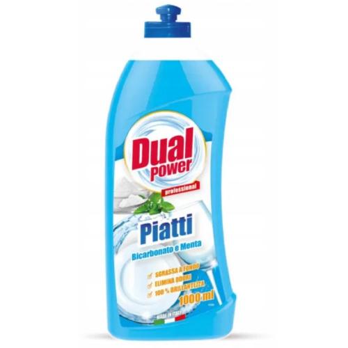 Zdjęcie produktu - DUAL POWER Płyn do mycia naczyń SODA i MIĘTA, 1000ml