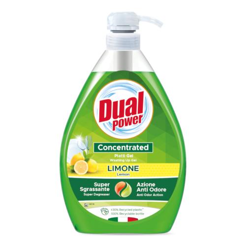 Zdjęcie produktu - DUAL POWER Płyn do mycia naczyń Cytryna, 1000 ml USZKODZONE/ BRAK POMPKI