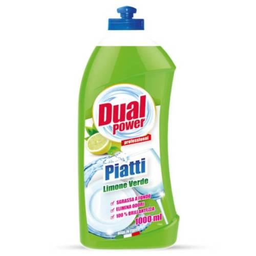 Zdjęcie produktu - DUAL POWER Płyn do mycia naczyń Zielona Cytryna, 1000ml