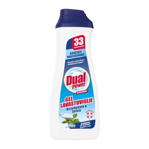 Zdjęcie produktu - DUAL POWER Żel do zmywarki Szałwia, 660ml