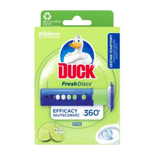 Zdjęcie produktu - DUCK Fresh Discs Żelowy krążek do toalety o zapachu limonkowym, 36ml