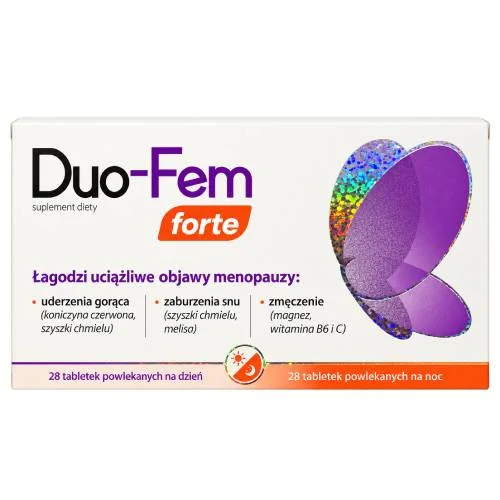 Zdjęcie produktu - Duo-Fem Forte, 28 tabl. na dzień + 28 tabl. na noc