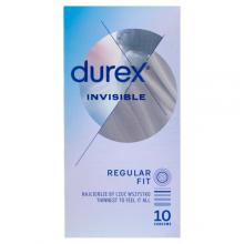 DUREX INVISIBLE Prezerwatywy Extra Sensitive, 10 sztuk