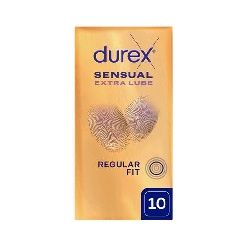 Zdjęcie produktu - DUREX Sensual Extra Lube Supercienkie prezerwatywy dodatkowo nawilżane, 10szt.
