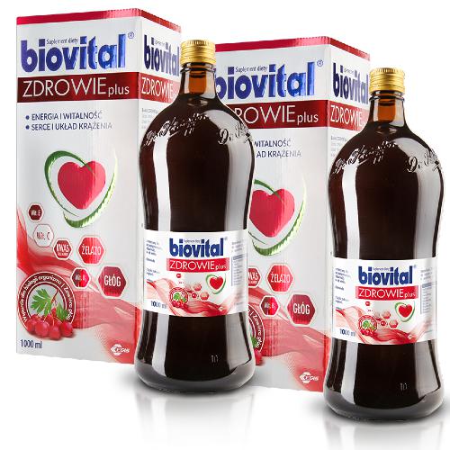 Zdjęcie produktu - Dwupak Biovital Zdrowie Plus, 2 x 1 L 
