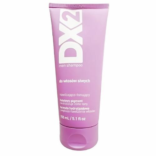 Zdjęcie produktu - DX2 Men Nawilżająco-tonujący szampon do włos&oacute;w siwych z fioletowym pigmentem dla mężczyzn, 150 ml