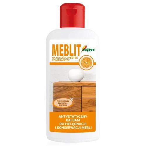 Miniaturka artykułu - MEBLIT Balsam do pielęgnacji i konserwacji mebli na olejku z pestek pomarańczy, 150 ml