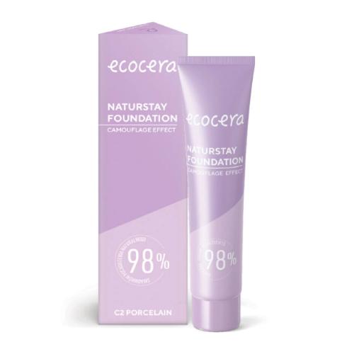 ECOCERA Naturstay Camouflage Effect podkład kryjący C2 Porcelain, 30ml