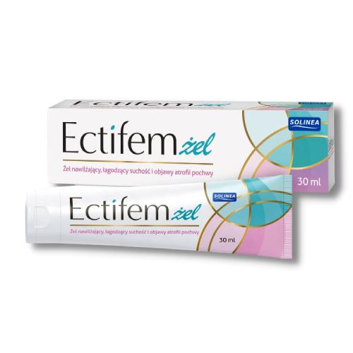 Zdjęcie produktu - Ectifem Nawilżający żel dopochwowy, 30 ml - łagodzi suchość i objawy atrofii pochwy