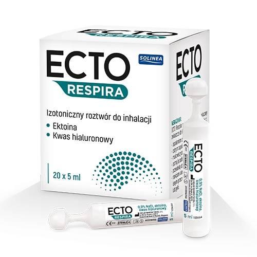 Zdjęcie produktu - Ecto Respira Izotoniczny roztw&oacute;r do inhalacji, 20x5ml