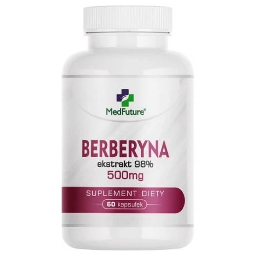 Miniaturka artykułu - MedFuture Berberyna 98% 500mg, 60kaps.