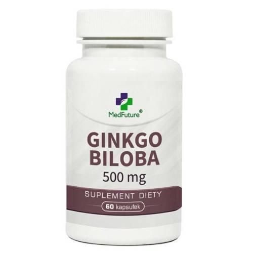 Miniaturka artykułu - MedFuture Ginkgo Biloba 500mg, 60kaps.
