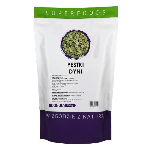 Miniaturka artykułu - MedFuture Pestki dyni łuskane, 500g