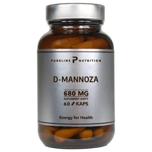 Miniaturka artykułu - Pureline Nutrition D-mannoza, 60 kapsułek