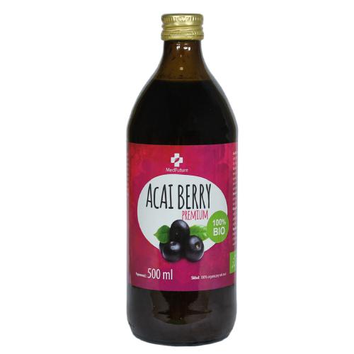 Miniaturka artykułu - MedFuture Sok Acai Berry 500ml 100%, 500ml