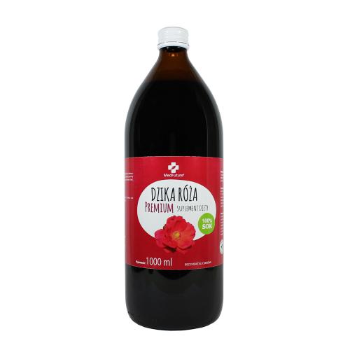 Miniaturka artykułu - MedFuture Sok Dzika r&oacute;ża Premium, 1000ml