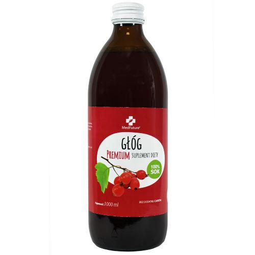 Miniaturka artykułu - MedFuture Sok Gł&oacute;g Premium, 1000ml