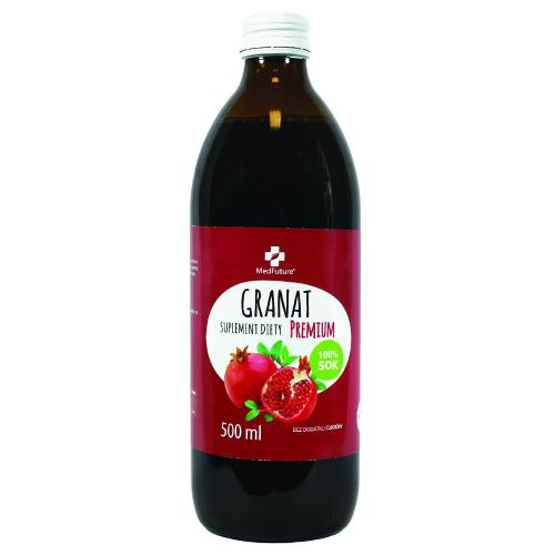 Miniaturka artykułu - MedFuture Sok Granat Premium, 500ml