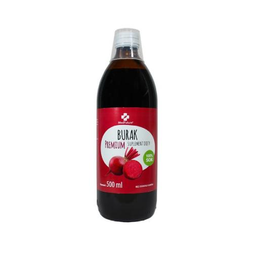 Miniaturka artykułu - MedFuture Sok z Buraka Premium, 500ml