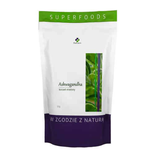Miniaturka artykułu - MedFuture Super Food Ashwagandha korzeń mielony, 50g