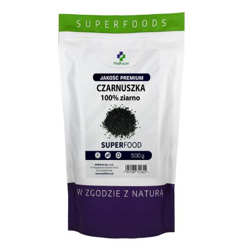 Miniaturka artykułu - MedFuture Super Food Czarnuszka ziarno, 500g