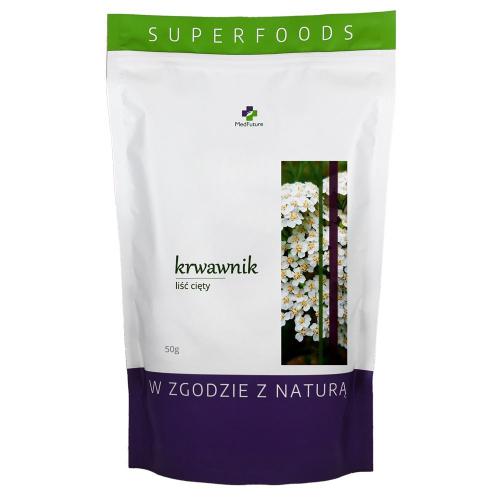 Miniaturka artykułu - MedFuture Super Food Krwawnik Liść cięty, 50g