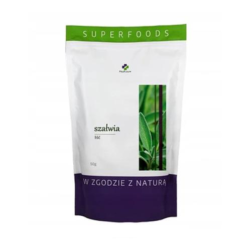 Miniaturka artykułu - MedFuture Super Food Liście Szałwii, 50g