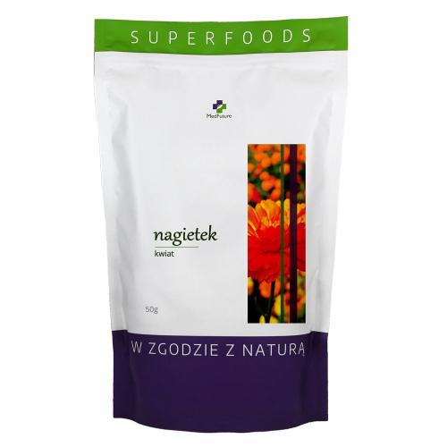 Miniaturka artykułu - MedFuture Super Food Nagietek kwiat, 50g