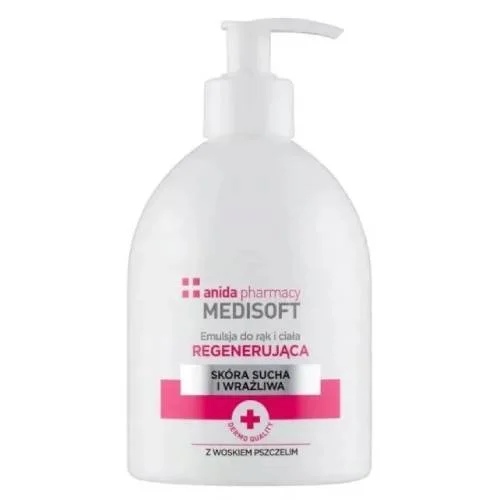 Miniaturka artykułu - Anida Medisoft Emulsja do rąk i ciała z woskiem pszczelim, 500 ml