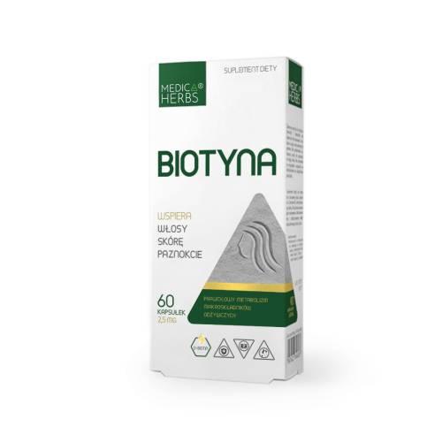 Miniaturka artykułu - Medica Herbs Biotyna, 60 kaps.