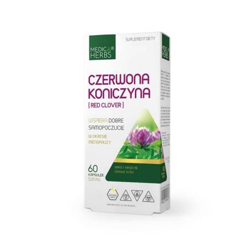 Miniaturka artykułu - Medica Herbs Czerwona Koniczyna, 60 kaps.