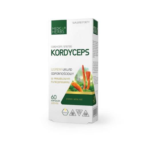 Miniaturka artykułu - Medica Herbs Kordyceps, 60 kaps.