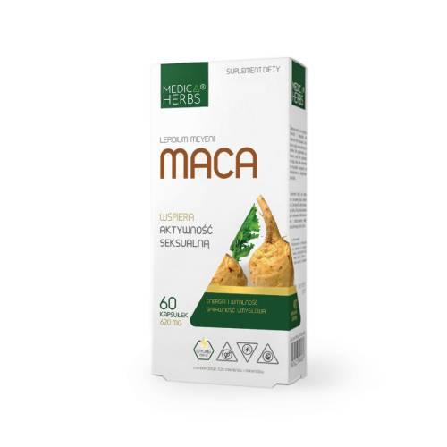 Miniaturka artykułu - Medica Herbs Maca 620 mg, 60 kaps.