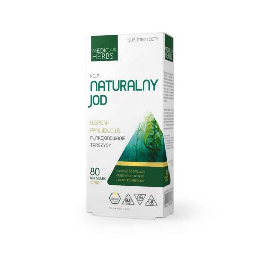Miniaturka artykułu - Medica Herbs Naturalny Jod, 80 kaps.